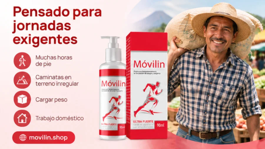 Movilin — cuidado externo tras jornadas largas de pie o caminando