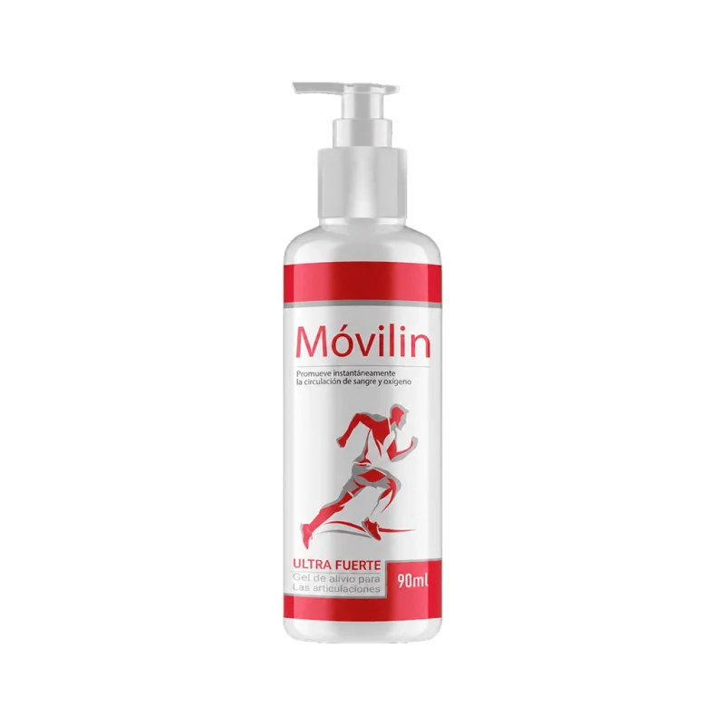 Movilin Ultra Fuerte, gel de alivio para las articulaciones en Uruguay, envase de 90 ml con caja